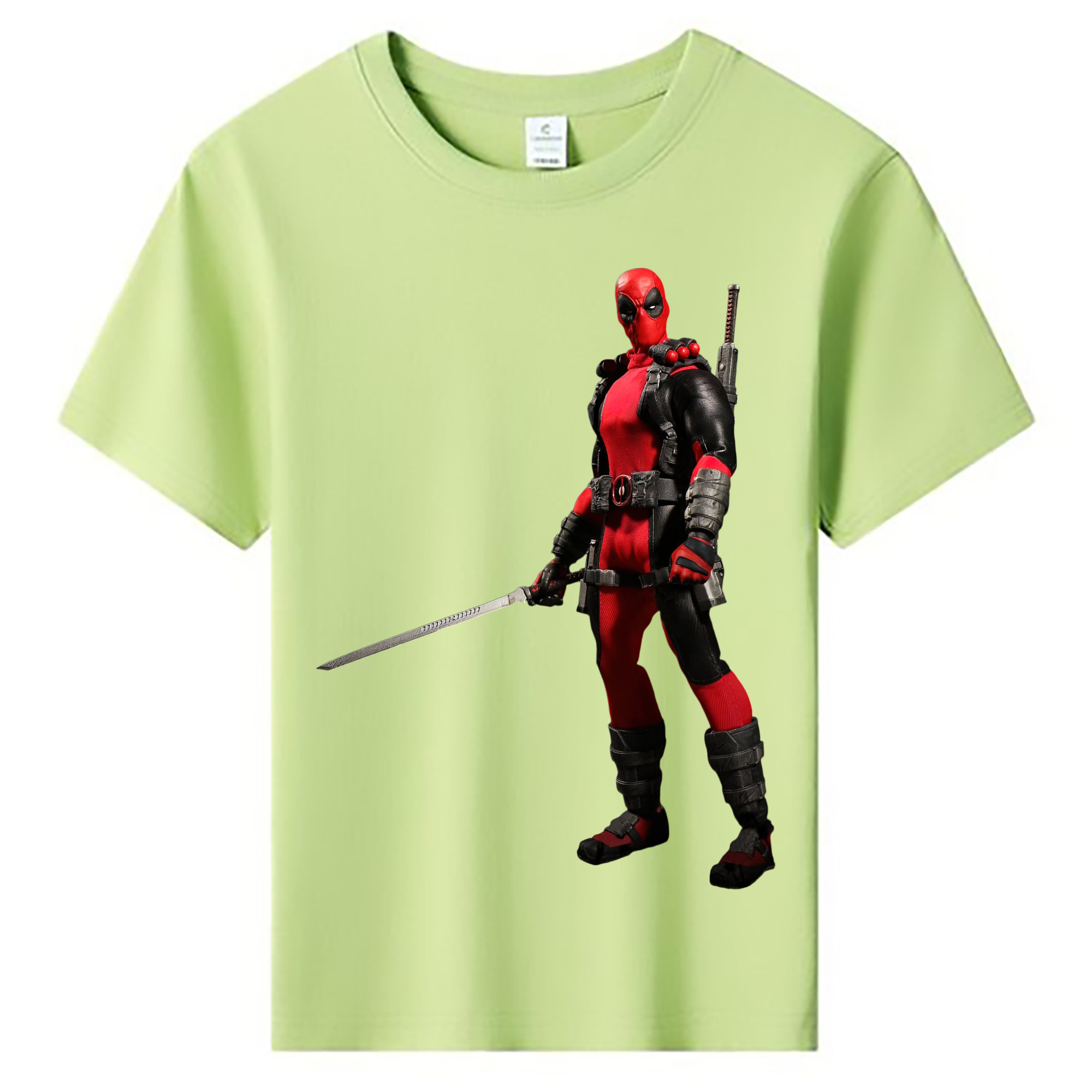 （画像用） Deadpool デッドプール 綿100％キッズTシャツ（フロントプリント）